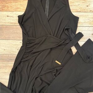 Michael Kors Black Wrap Jumpsuit